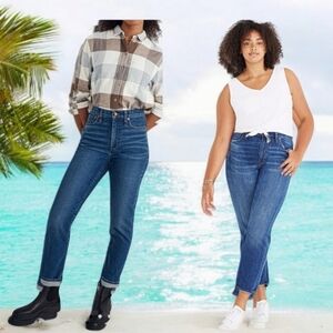 Madewell The Slim Boyjean High Rise Denim in Milton Wash Size 30 EUC